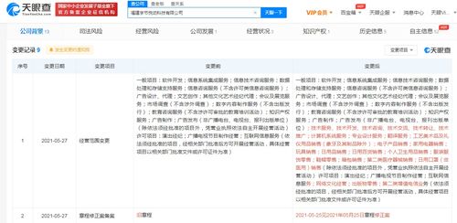 字节跳动关联公司工商变更 新增家用电器销售与网络文化经营业务
